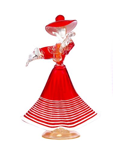 VENETIAN MURANO ART GLASS WOMAN