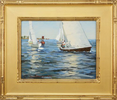 DAVID BAREFORD OIL ON CANVAS IN 37d965