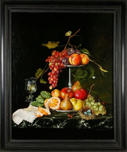 IRMGARD ARVIN OIL ON PANEL TABLETOP 37d98a