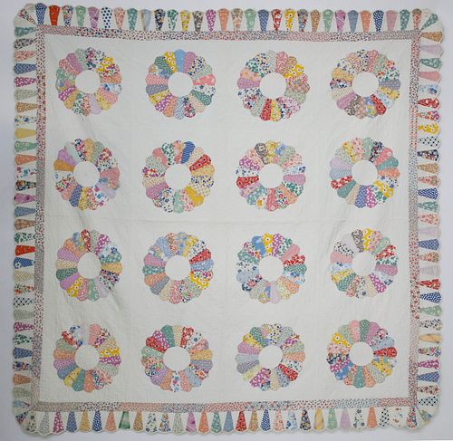 COLORFUL DRESDEN PLATE PATCHWORK 37d9a9