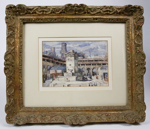 H WEIR WATERCOLOR ON PAPER PARIS 37d9e7