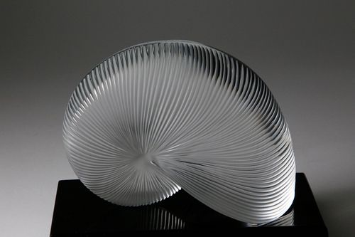 SIGNED BACCARAT CRYSTAL NAUTILUS