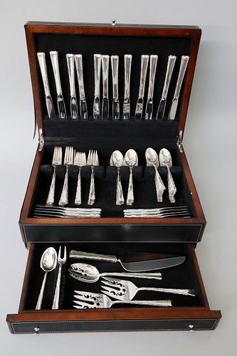 90 PIECE LUNT STERLING SILVER FLATWARE 37da28