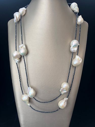 WHITE BAROQUE FRESH WATER PEARL 37da48