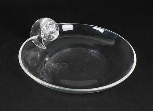 SIGNED STEUBEN CRYSTAL OLIVE BOWLSigned