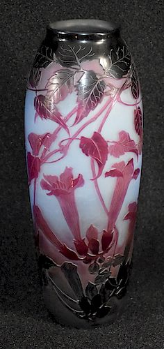 D ARGENTAL LARGE CAMEO VASE SIGNED 37db20