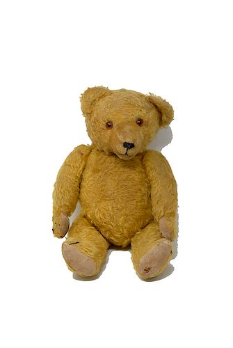 EARLY JOINTED YELLOW MOHAIR TEDDY