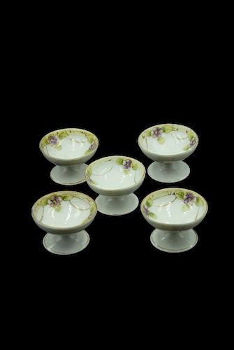 5 HAND PAINTED NIPPON MASTER SALTS5 37dc6d