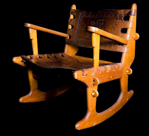 RARE ANGEL PAZMINO ROCKING CHAIR 37dcb1