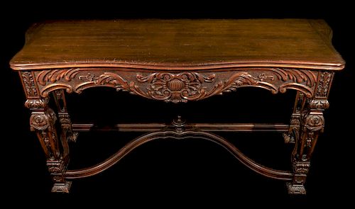 WALNUT FRENCH EXPANDING CONSOLE 37dcba