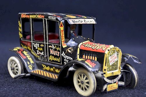 LOUIS MARX OLD JALOPY TOY TIN WINDUP 37dd2d