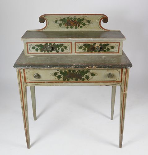 AMERICAN HAND PAINTED TWO-TIER