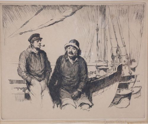 GORDON HOPE GRANT BLACK AND WHITE LITHOGRAPH