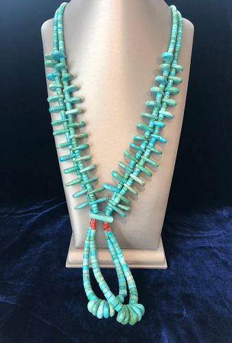 NATIVE AMERICAN TURQUOISE DOUBLE 37de16