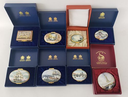 COLLECTION OF EIGHT COVERED NAUTICAL