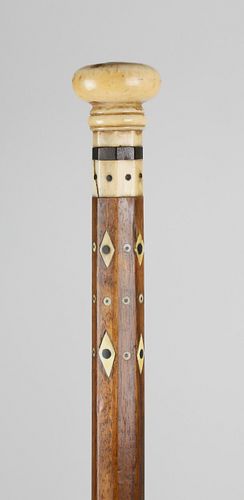 SAILOR MADE INLAID WALKING STICK  37ded9