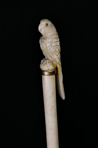 CARVED TROPICAL BIRD GRIP WALKING 37dede