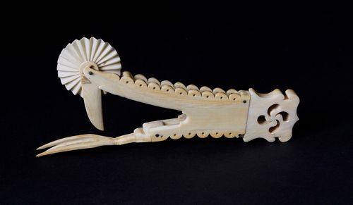 WHALER MADE ANTIQUE WHALE IVORY