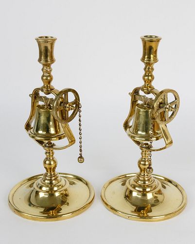 EXCEPTIONAL PAIR OF ENGLISH BRASS 37df78