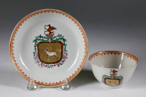 ARMORIAL CHINA TRADE PORCELAIN 37dfee