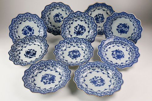 SET OF TEN CHINESE EXPORT PORCELAIN 37e02c