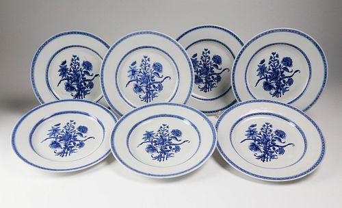 SET OF SEVEN CHINESE EXPORT PORCELAIN