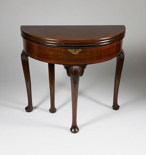 GEORGE II TRIPLE TOP DEMILUNE INLAID 37e065