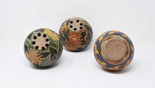 3 CATHRA-ANNE BARKER VASES3 Cathra-Anne