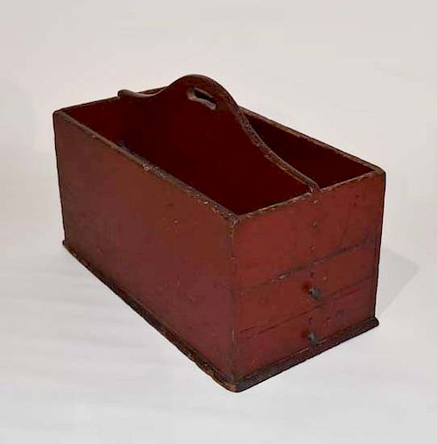 TWO DRAWER TOOL CADDY IN RED PAINTTwo