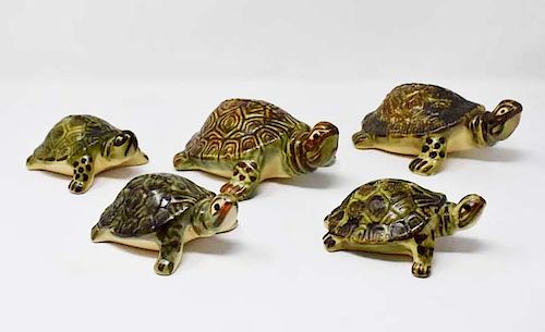 5 POTTERY TURTLES5 Pottery turtles Condition  37e15f