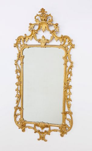 GEORGIAN GILTWOOD MIRROR 18TH 37e17e