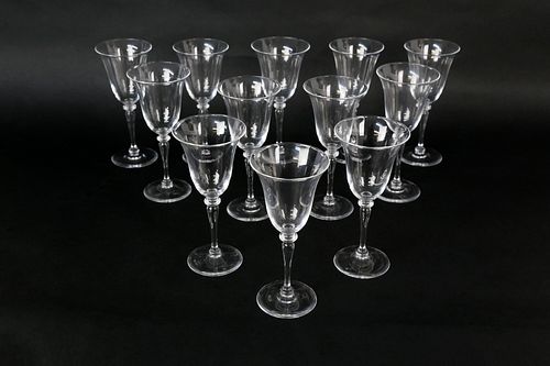 SET OF 12 SIGNED STEUBEN CLEAR 37e1bf