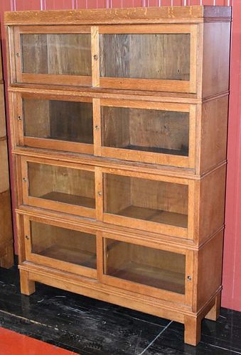 4 STACK OAK BOOKCASE6 part 4 stack 37e1ef