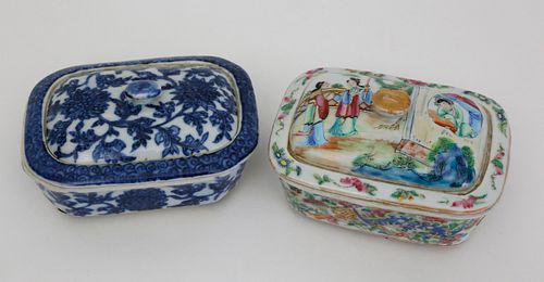 TWO VARIOUS CHINESE EXPORT PORCELAIN 37e1f6