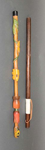 2 WALKING STICKS2 walking sticks,