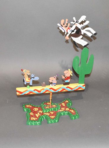 FOLK ART WOOD WHIRLIGIGFolk art