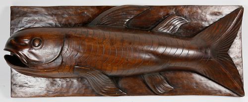 CONTEMPORARY LARGE CARVED HARDWOOD 37e2b0