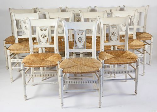 SET OF 12 FRENCH PROVINCIAL STYLE