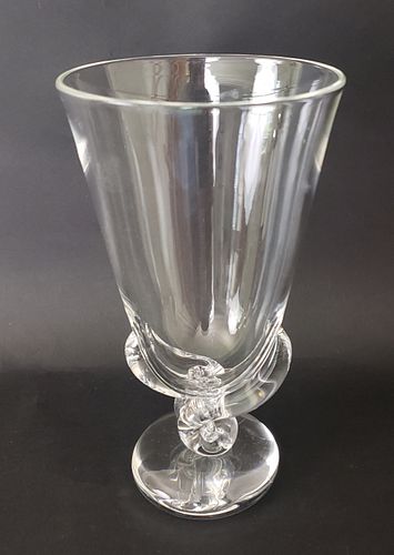 SIGNED STEUBEN CLEAR CRYSTAL TWIST 37e306