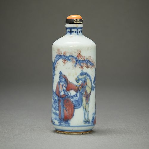19TH C. CHINESE PORCELAIN SNUFF