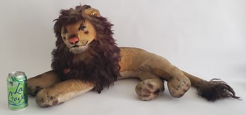 VINTAGE STEIFF LION LEO STUFFED 37e4a5