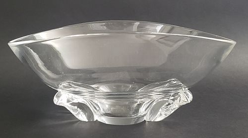 SIGNED STEUBEN CLEAR CRYSTAL CENTERPIECE 37e524