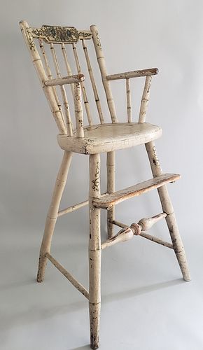 BRIDE'S CHILD'S WINDSOR HIGH CHAIR,