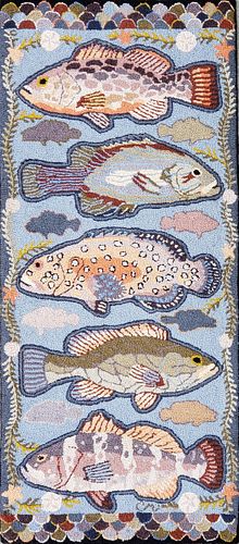 CLAIRE MURRAY FISH HOOKED RUG RUNNERClaire 37e5a0
