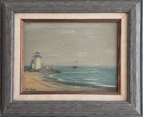 VAL MCGANN NANTUCKET OIL ON BOARD,