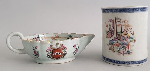 CHINESE EXPORT TANKARD AND ARMORIAL 37e60b