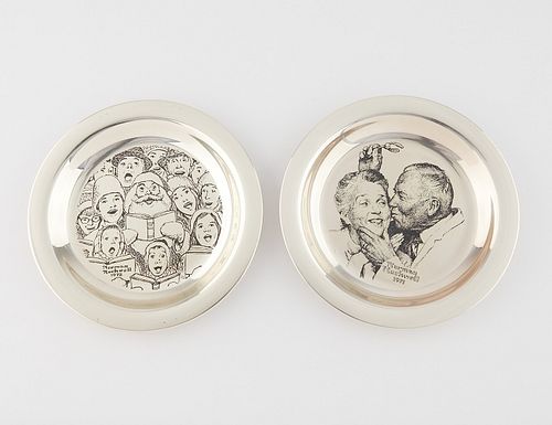 2 NORMAN ROCKWELL STERLING SILVER