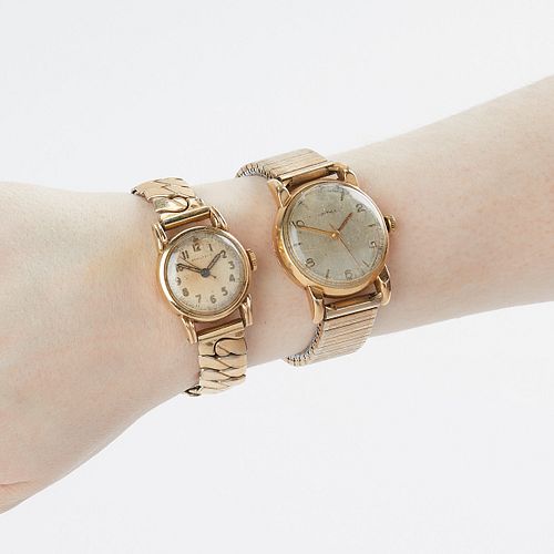 GROUP OF 2 WATCHES - 10K GOLD FILLEDGroup