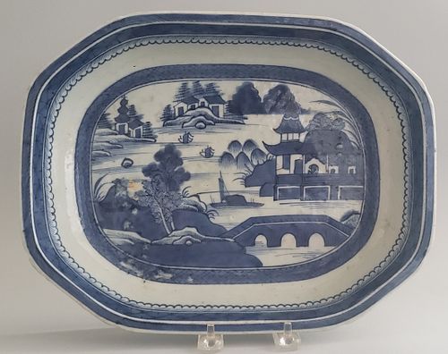19TH CENTURY CHINESE CANTON BLUE
