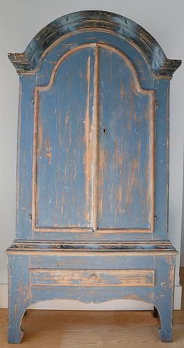 SWEDISH GUSTAVIAN STYLE BLUE PAINTED 37e6a4